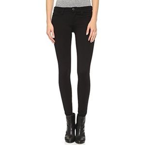 True Religion Women's Black Halle Mid Rise Super Skinny Denim Jeans